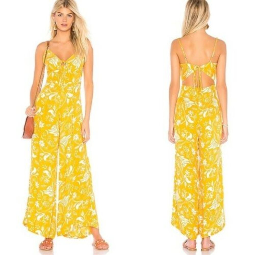 Cleobella x Revolve Nirvana Yellow Jumpsuit